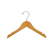 100 Pieces Natural wood 11″ child’s top/dress hangers