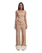 Contrast Set in Beige & White Tall