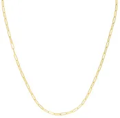 10K Gold 2.5mm Paperclip Chain