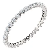 14kt Gold 1/2 CTW Diamond Eternity Band Size 5