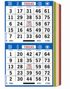 2-On Bingo Paper – Collated Books (Multiple Color Rotations Available)