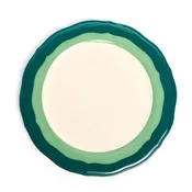 2-Tone Scallop - Teal/Seagreen - Dinner Plate