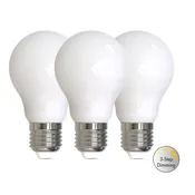 3pk LED E27 normal opal 7.5W 2700K 3-step dim
