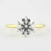 Michael Alan Jewelers-Minimalist Frame Solitaire 6-Prong (Round)