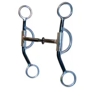 5″ Black/Stainless Steel w/ Copper Inlay Snaffle Bit