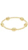 Admire Gold Bead Bracelet - 3mm by enewton