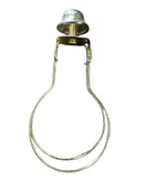 Clip on light Bulb adapter Brass