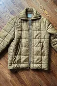 1960'S OLIVE WESTERN POLAR QUILT JACKET XL