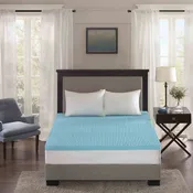 3" Gel Memory Foam Blue Mattress Topper