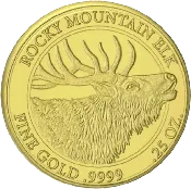 2022 1/4 oz Gold Rocky Mountain Elk Coin