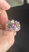 14 k rose gold pastel sapphire ring
