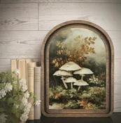 Autumn Mushroom Arch Print