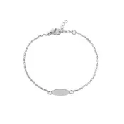 Culbreth's Jewelers Stainless Oval Bracelet – Minimalist Engravable 18K Gold PVD