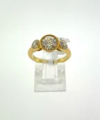 3 Stone Old European Diamond Ring