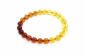 Amber multicolour 7mm bracelet diameter-16cm