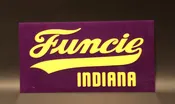 Sign – Funcie (Purple & Yellow)