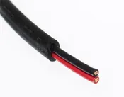 10 AWG 2 Conductor 10/2 Non-Shielded FREP Control Tray Cable UL Type TC Flat 600V E1 – Black – Cut to Length