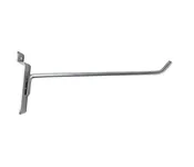 10" Slatwall Hook - Satin Chrome