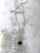 Black Spinel Rain Necklace