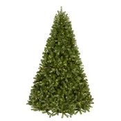10 ft. Pre-Lit Downswept Douglas Fir Hinged Tree with PowerConnect Dual Color LED Lights