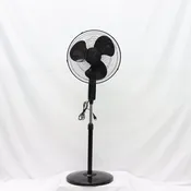 16 Inch PP Material Black Color Round Base Cheapest Stand Fan (FS40-006)