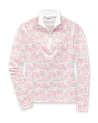 Alabama Quarter Zip - Flamingo