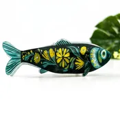 Beach Club Sardine Claw Clip - Blue