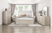 Alita 5-Piece Bedroom Set, Queen/King Bed, Dresser, Mirror, Nightstand, Chest