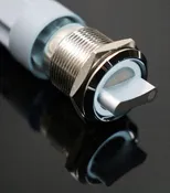 19mm 12V 2 positions Stainless Steel Switch With Illuminated Ring- White