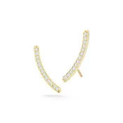 Diamond Curve Earrings
