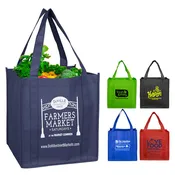 12-1/2” W x 13” H x 8” Gusset – “Mega“ Grocery Shopping Tote Bag