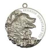 Bernese Mountain Dog Dog Id Tag Silver Finish