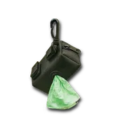Clip-On Poop Bag Holder – Black Leash Attachment with Velcro Straps