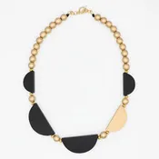 Gold Celeste Crescent Necklace
