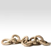 Carved Wooden Chain Link