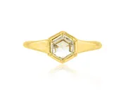0.59ct Hexagonal Diamond Gold Astrid Ring