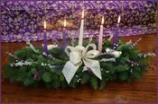 Christmas Grace Advent 5 Candle Centerpiece | Christmas Centerpiece