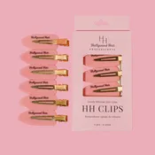HH Clips – Silikonowe Spinki do Włosów Rose Gold (6 szt.)