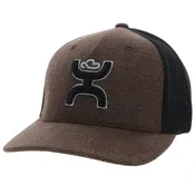 2212-BRBK - Hooey "Coach" Brown/Black Flexfit Hat