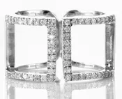 14K White Gold Diamond Fashion Ring