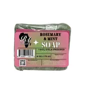 100% Natural Rosemary & Mint Soap Bar - Cold Pressed
