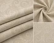 Ashoo Soft Damask Cream Beige Polyester Fabric