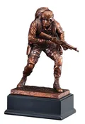 10 inch American marine hero sculpture
