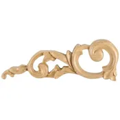 10 in x 3/4 in x 3-1/2 in Left Acanthus Onlay