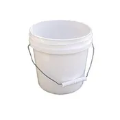 1 Gal White Plastic Pail