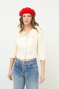 Baroque Floral Cropped Jacket