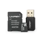 MicroSD with USB Reader & SD Adapter