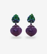 Amethyst Flower Bud Earrings