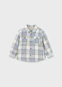 Baby Boy Glacier Checkered Overshirt