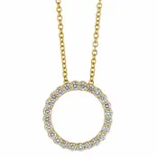 0.30 Carat Diamond Circle Pendant